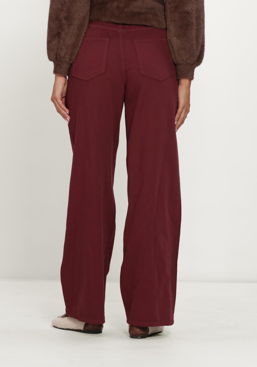 OBJECT Dames Jeans Objrosie Mw Wide Jeans Noos Bordeaux