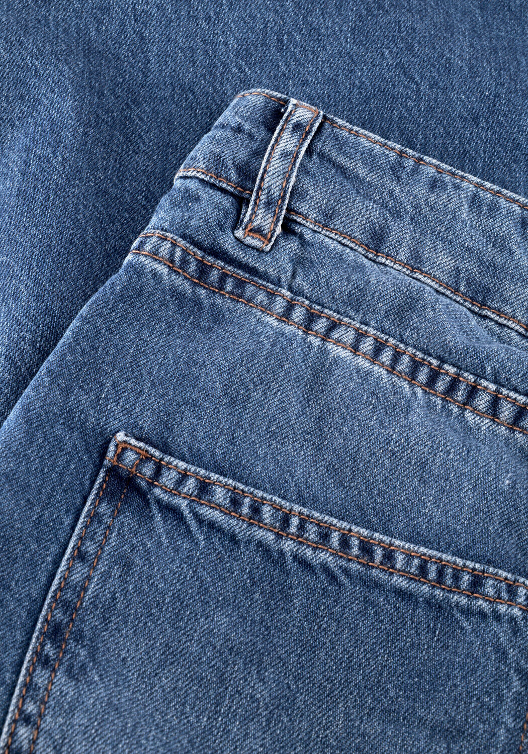 Blauwe MSCH COPENHAGEN Wide jeans MSCHTURIG ALENA PANTS - large