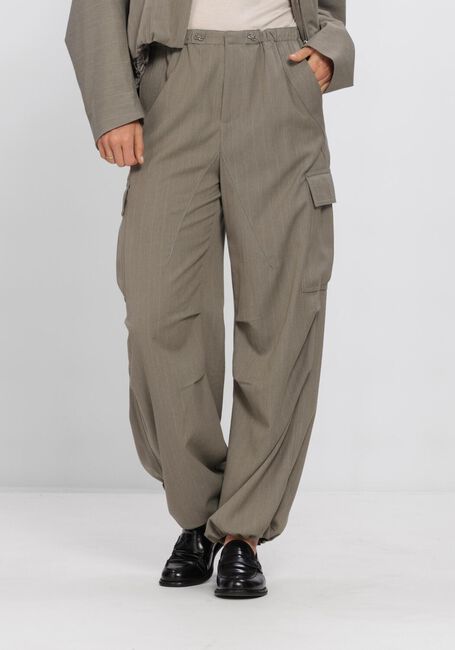 Taupe WITHBLACK Cargobroeken WBLANNA STRIPE TRACK PANT - large