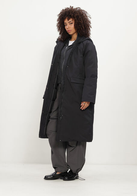 Zwarte OBJECT Gewatteerde jas OBJKELYN L/S RE LONG JACKET NOOS - large