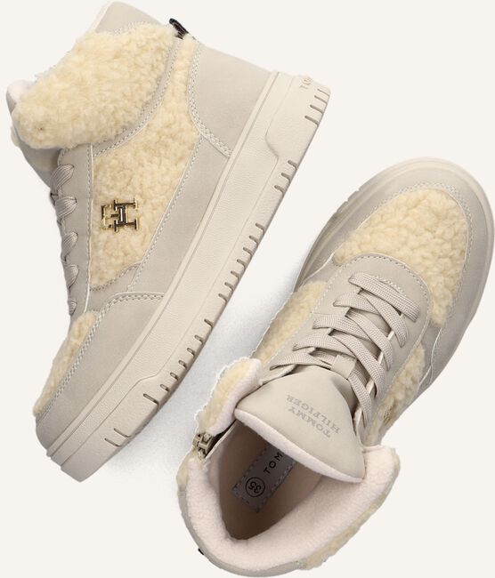 Beige TOMMY HILFIGER Hoge sneakers HIGH TOP LACE-UP Beige TOMMY HILFIGER Hoge sneakers HIGH TOP LACE-UP - large