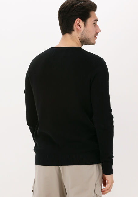 Zwarte CALVIN KLEIN Trui MONOGRAM BADGE CREW NECK SWEATER - large