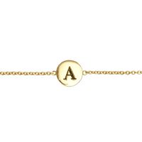 Gouden ATLITW STUDIO Armbanden CHARACTER BRACELET LETTER GOLD - medium