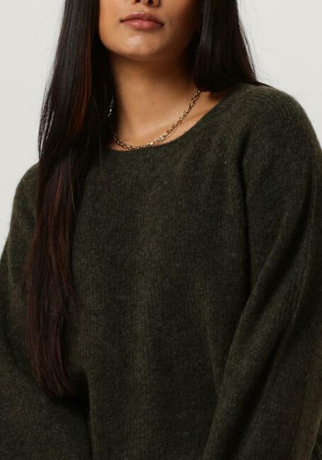 Donkergroene MOS MOSH Trui TALLI LS KNIT - large