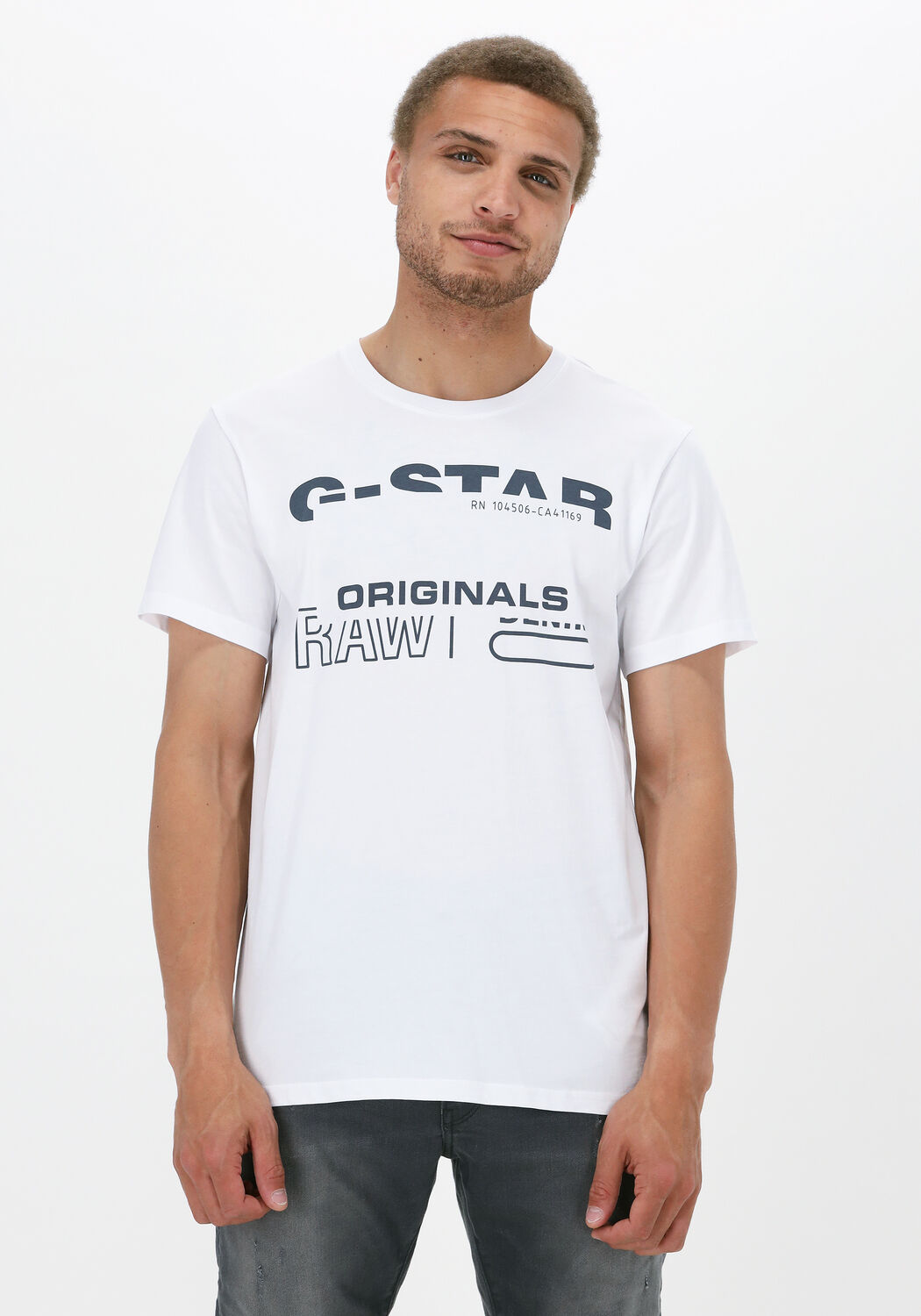 G star witte t shirts clearance