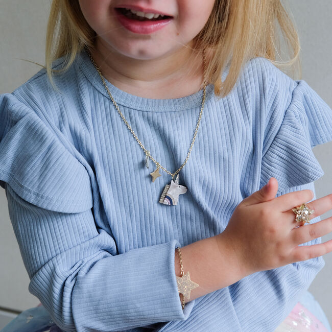 Goudkleurig Mimi & Lula Haaraccessoires UNICORN JEWELLERY SET - large