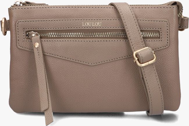 Taupe LOULOU ESSENTIELS Schoudertas CROSSBODY ROYAL NAPPA - large