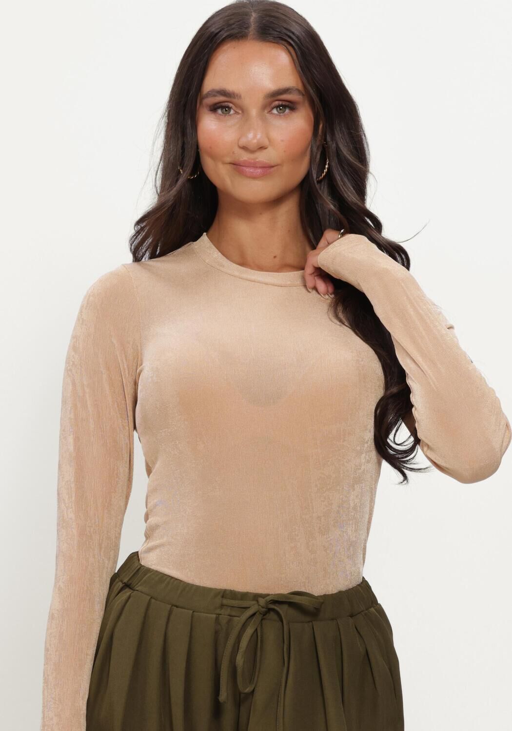 STUDIO AMAYA Dames Tops & T-shirts Lynn T-shirt Beige