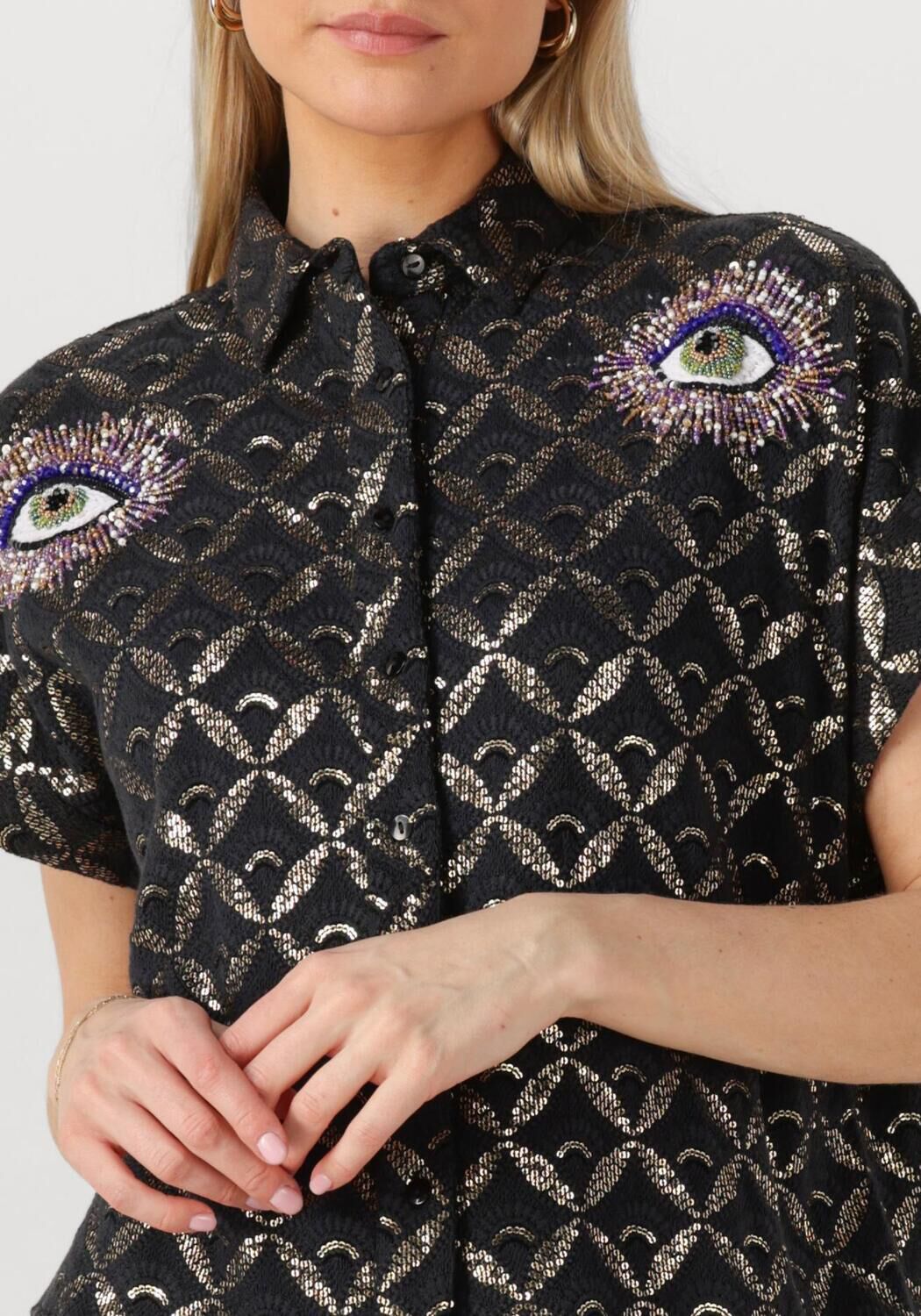 WILD Dames Blouses Edith Zwart