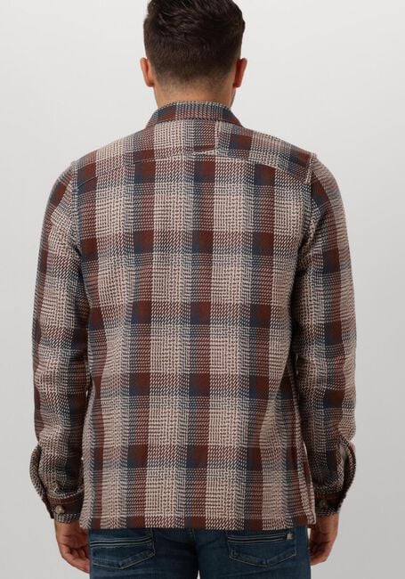 Bruine CAST IRON Overshirt LONG SLEEVE SHIRT HEAVY CHECK - large