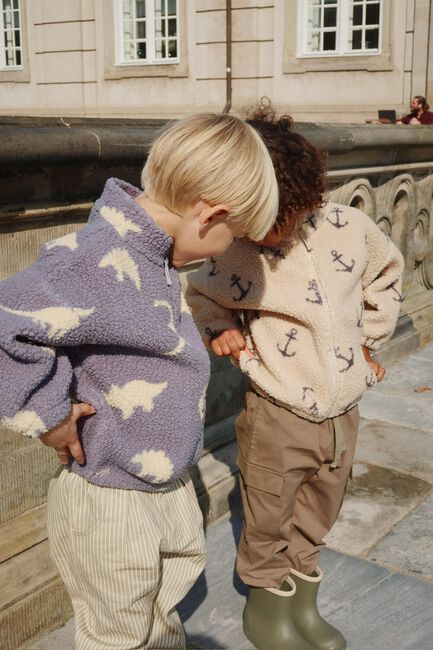 Grijze KONGES SLOJD Teddy jas JODY TEDDY JACKET GRS - large