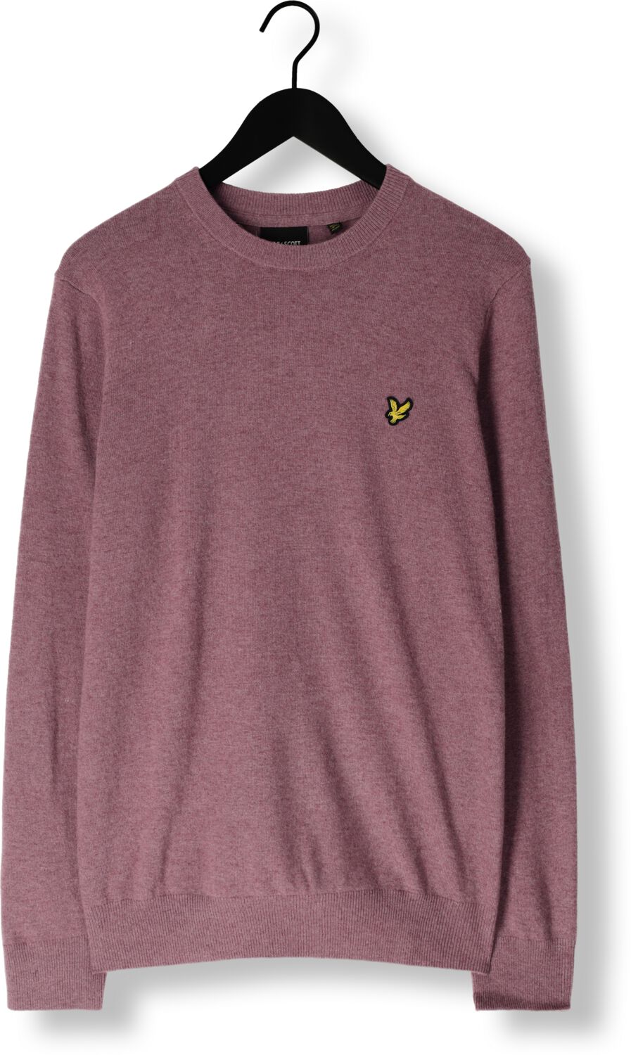 LYLE & SCOTT Heren Truien & Vesten Lambswool Blend Crew Neck Jumper Paars
