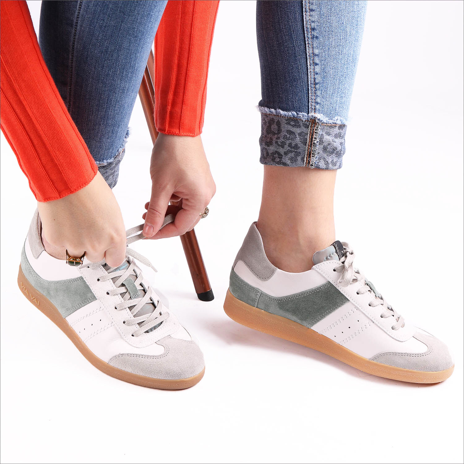 Witte VIA VAI Lage sneakers NILA - large