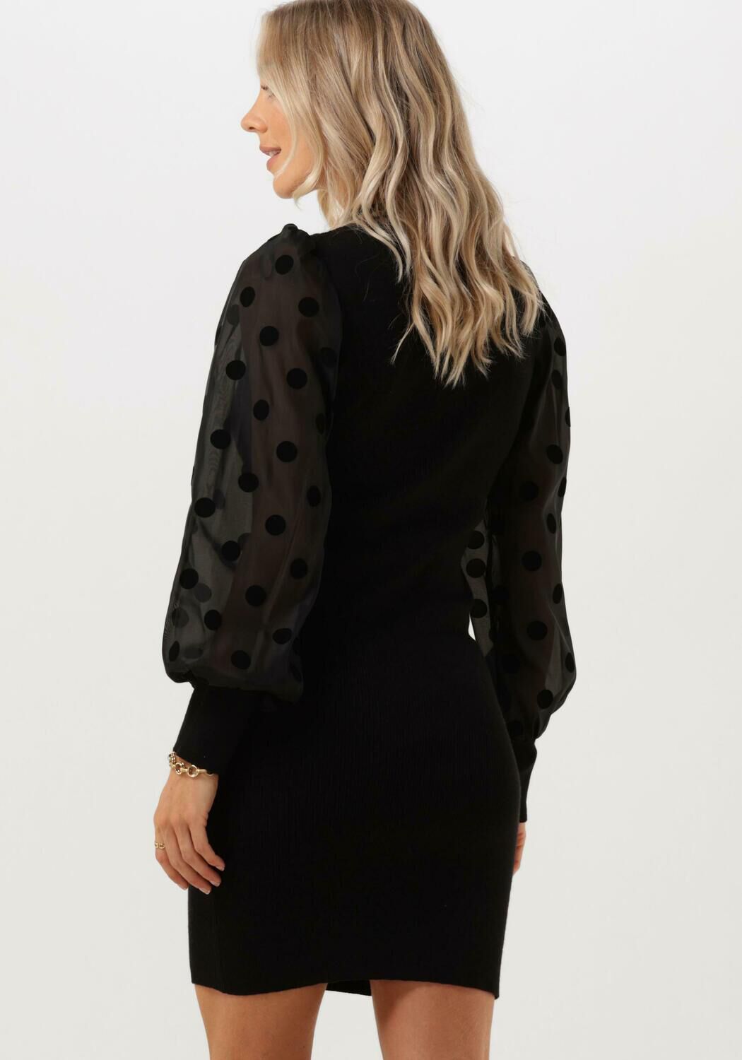 Y.A.S. Dames Jurken Yasdotme Ls Knit Dress Zwart