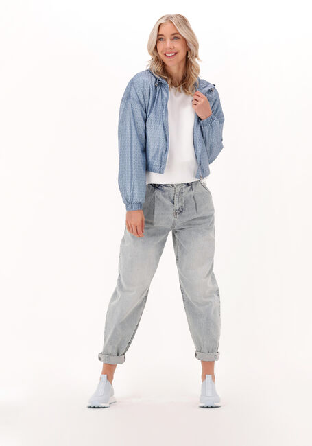 Lichtblauwe MICHAEL KORS Jack MK LOGO CROP BOMBER - large