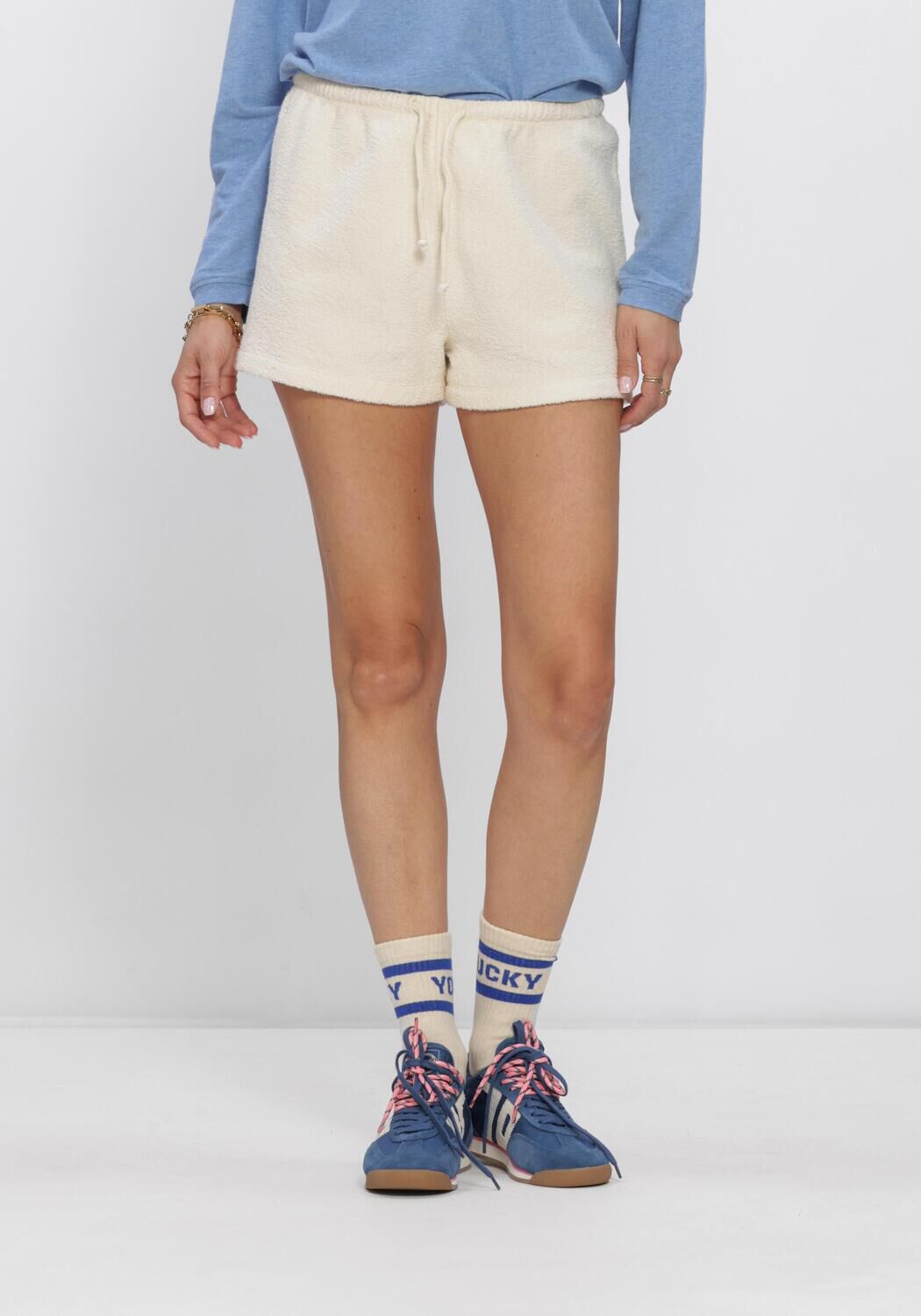 Ecru AMERICAN VINTAGE Korte broek BOBYPARK - large
