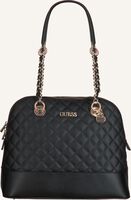 Zwarte GUESS Schoudertas ILLY DOME SATCHEL - medium