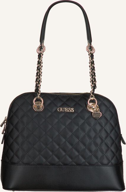 Zwarte GUESS Schoudertas ILLY DOME SATCHEL Zwarte GUESS Schoudertas ILLY DOME SATCHEL - large