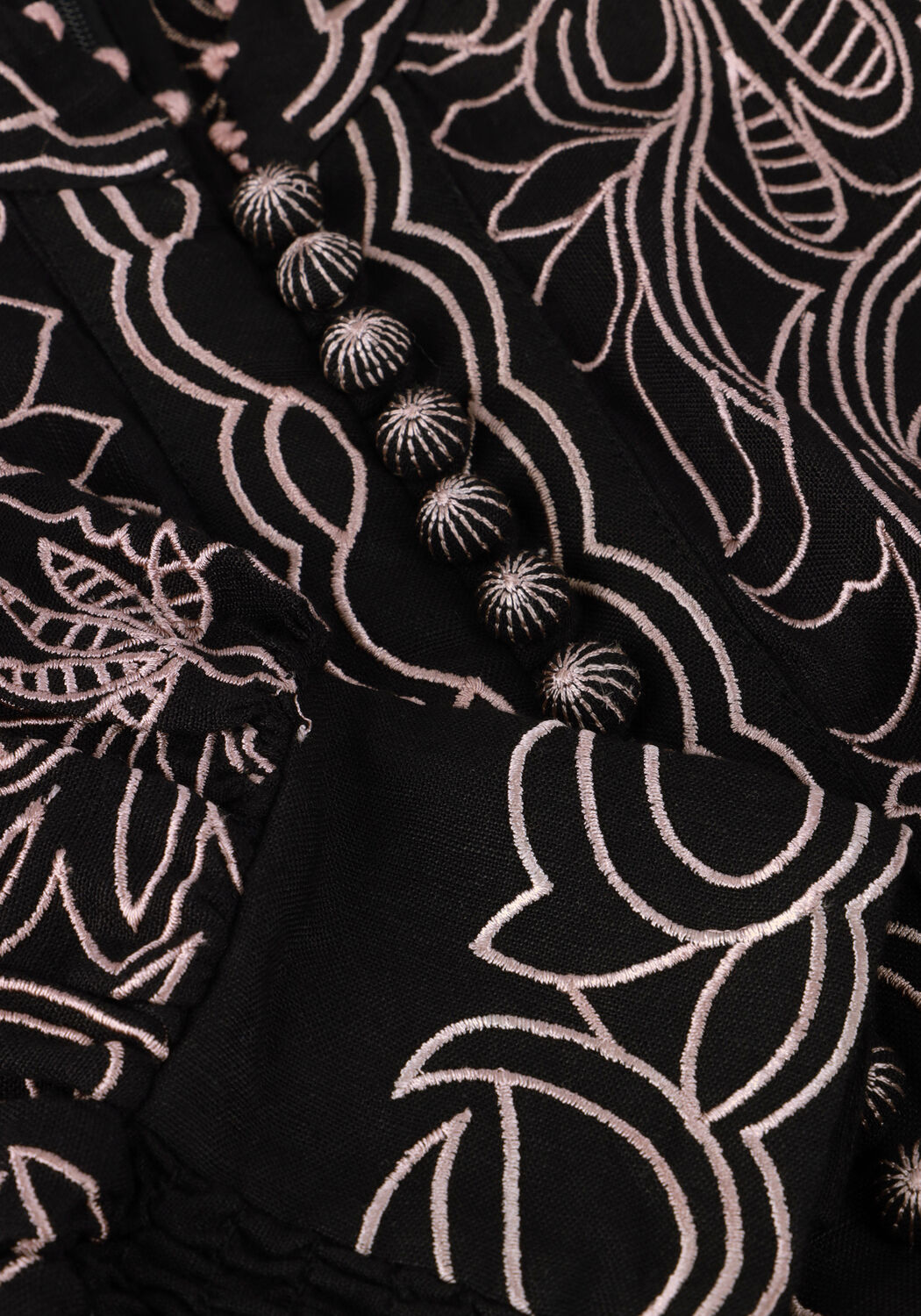 Zwarte SCARLETT POPPIES Mini jurk BERITE SHORT DRESS - large