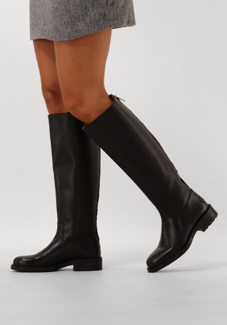 Leren Laarzen Omoda Laarzen Zwart Hoge Laarzen Zwarte Leren