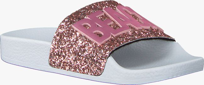 Roze THE WHITE BRAND Badslippers GLITTER PATCH - large
