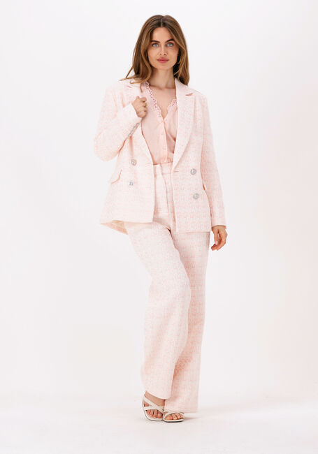Lichtroze NA-KD Pantalon TWEED SUIT PANTS - large