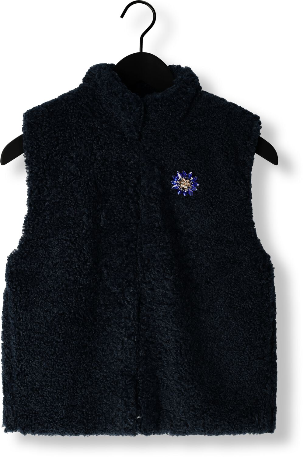 POM AMSTERDAM Dames Blazers Gilet Teddy Love Blauw