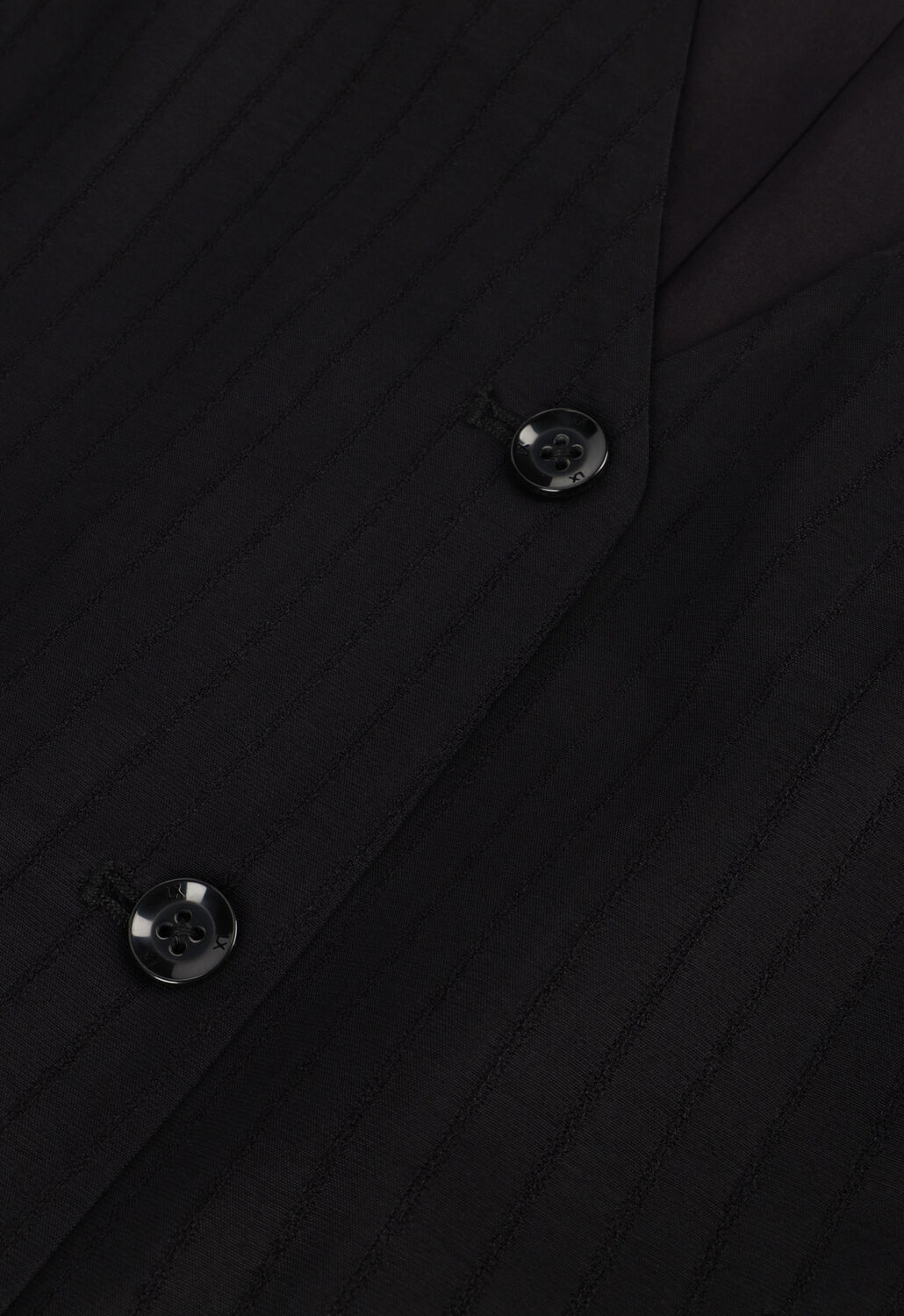 Zwarte ALIX THE LABEL Gilet LADIES WOVEN STRIPY WAISTCOAT - large