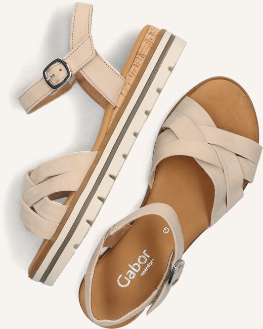 Beige GABOR Platte sandalen 083.3 Beige GABOR Platte sandalen 083.3 - large