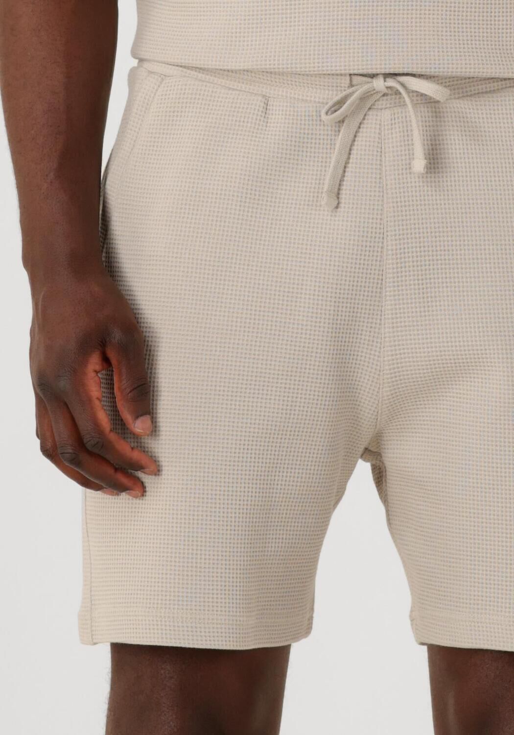 PURE PATH Heren Broeken Regular Fit Casual Shorts Ecru