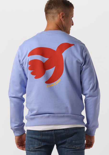 Lila SCOTCH & SODA Sweater THE FREE SPIRIT PEACE BIRD ORAGNIC COTTON SWEATSHIRT - large