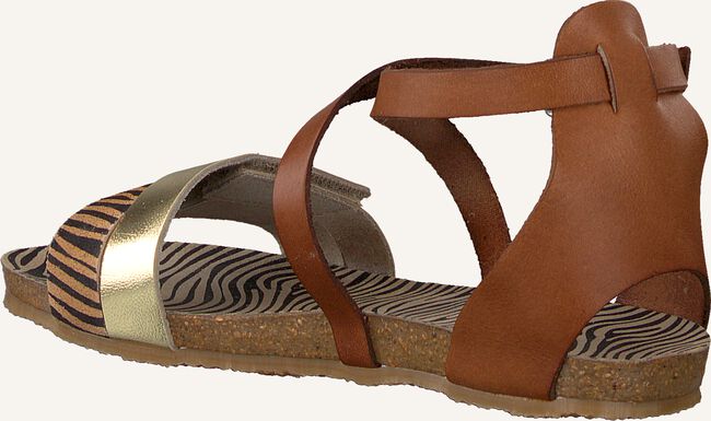 Cognac RED-RAG Platte sandalen 19280 Cognac RED-RAG Platte sandalen 19280 - large