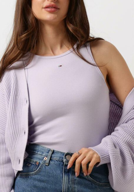 Lila TOMMY JEANS Top TJW ESSENTIAL RIB TANK - large