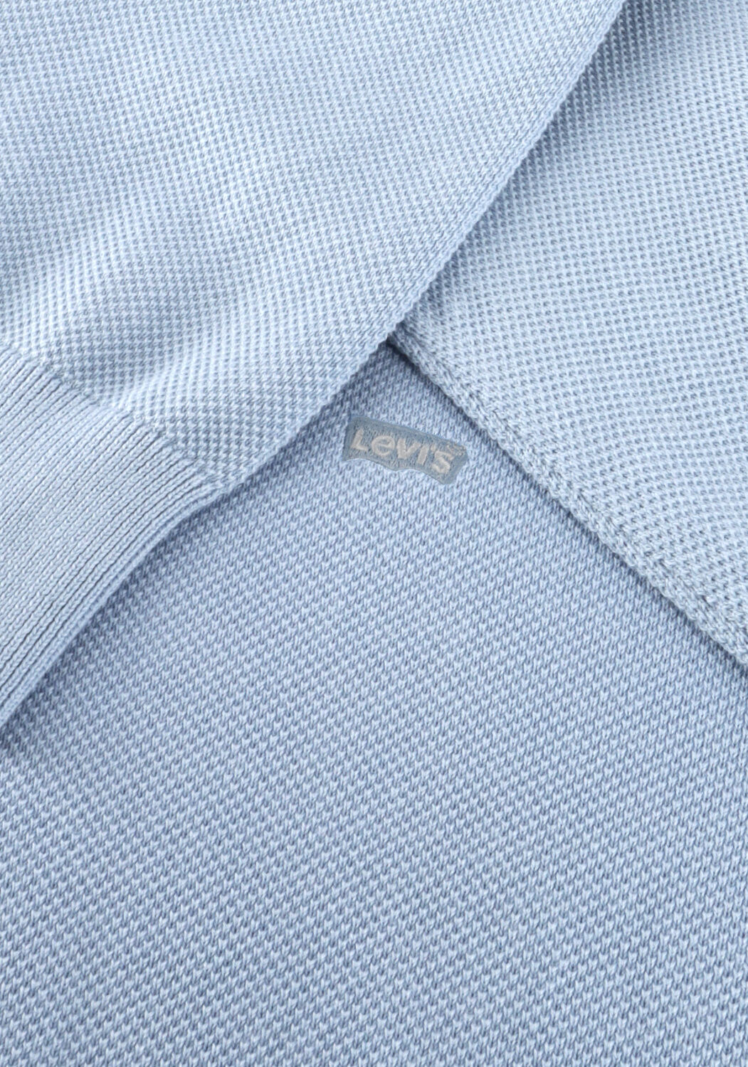 Lichtblauwe LEVI'S Trui LIGHTWEIGHT HM SWEATER RUTABAGA PIQUE - large