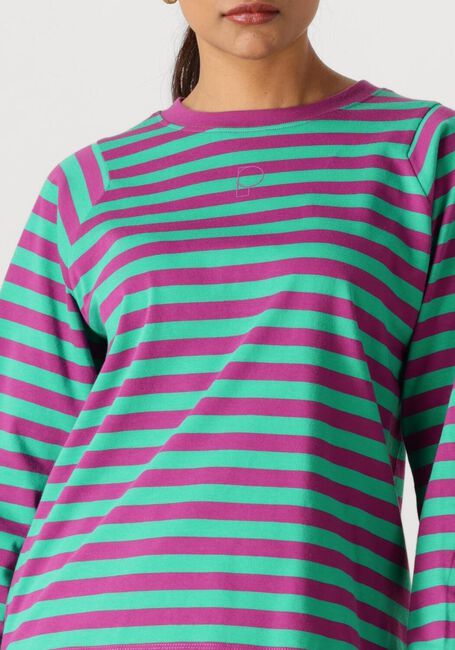 Multi POM AMSTERDAM Tops & T-shirts LONGSLEEVE STRIPED PURPLE GREEN - large