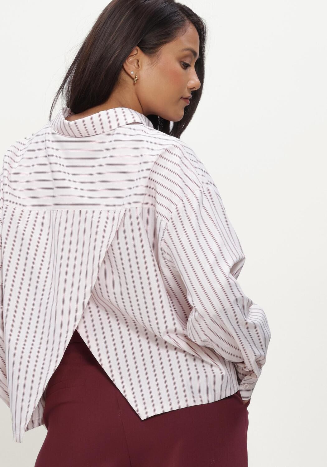 Witte MODSTR&Ouml;M Top DILANMD STRIPE SHIRT - large