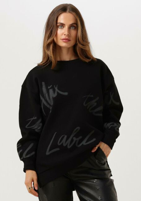 Zwarte ALIX THE LABEL Trui PAINTED SWEATER - large
