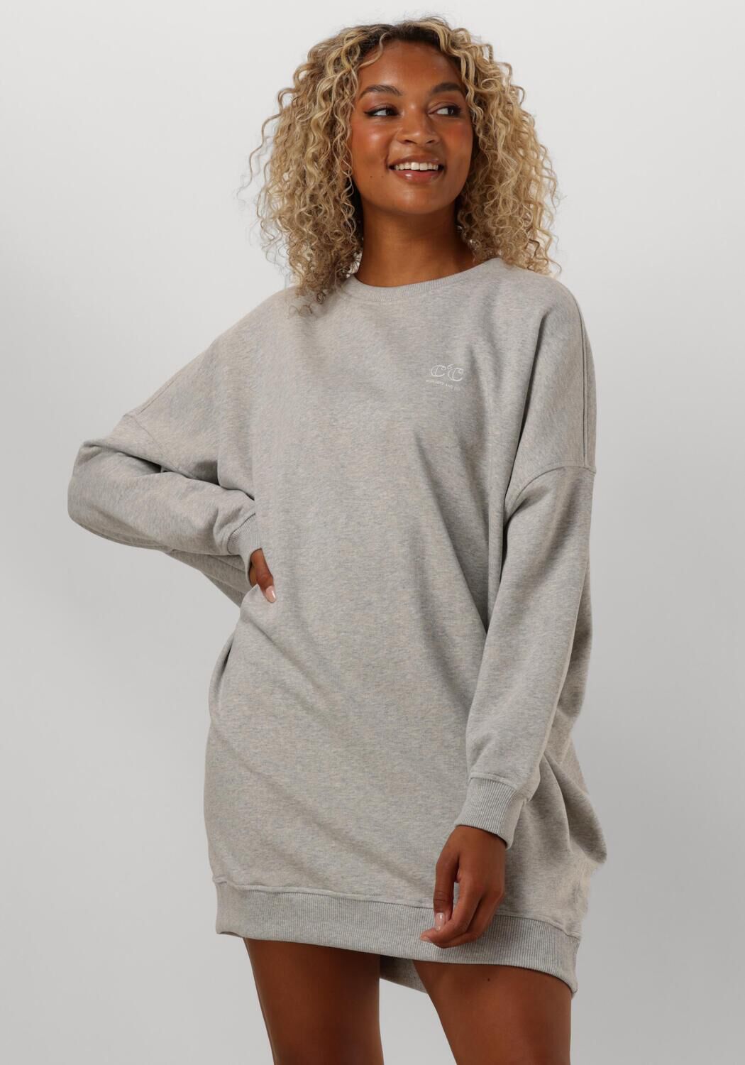 grijze co couture trui clean oversized sweat dress