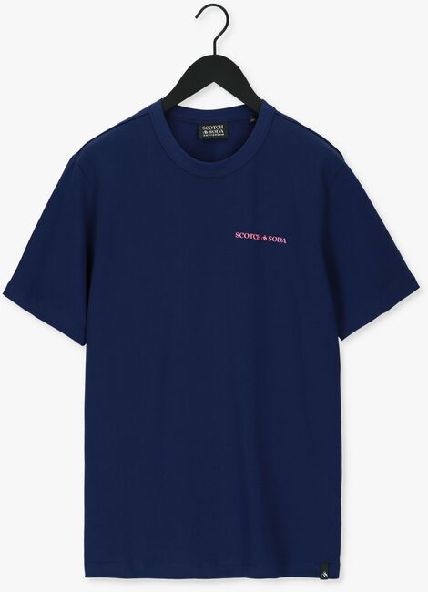 Donkerblauwe SCOTCH & SODA T-shirt REGULAR-FIT T-SHIRT IN ORGANIC - large