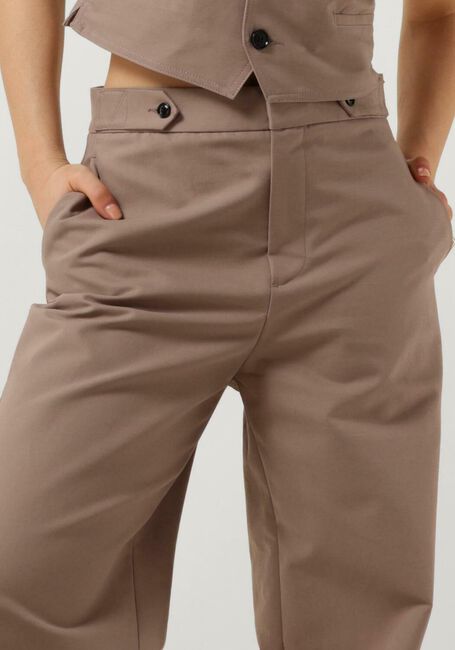 Bruine VANILIA Pantalon STRAIGHT SOFT TOUCH - large