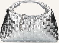 Zilveren NÚNOO Schoudertas DANDY BRAIDED RECYCLED COOL - medium