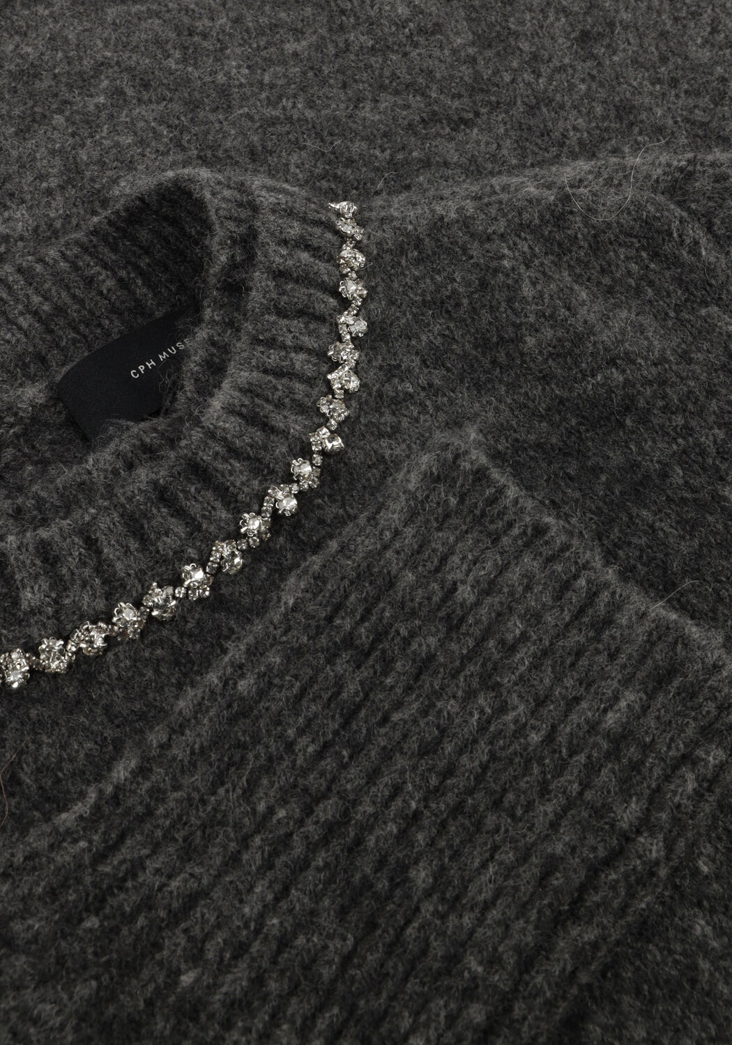 Donkergrijze COPENHAGEN MUSE Trui CMIBRA-PULLOVER - large