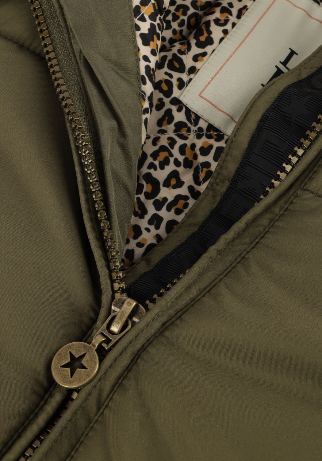 Groene LIKE FLO Gewatteerde jas AELIN - large