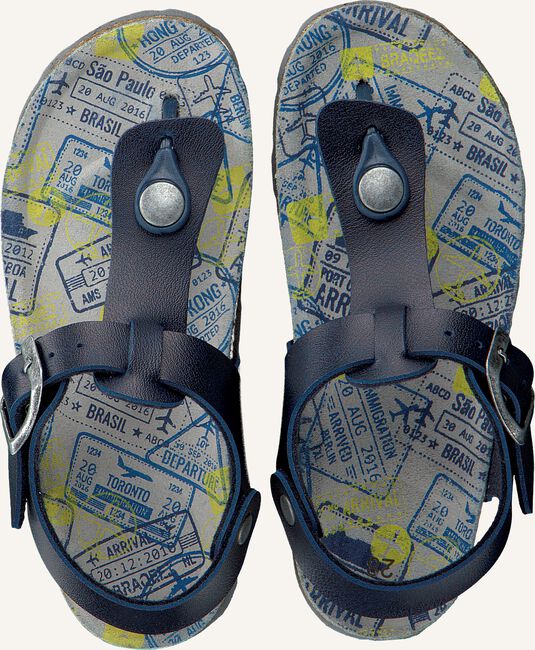 Blauwe BRAQEEZ Platte sandalen 418071 Blauwe BRAQEEZ Platte sandalen 418071 - large