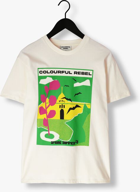 Witte COLOURFUL REBEL T-shirt MOTEL SCENERY LOOSEFIT TEE - large