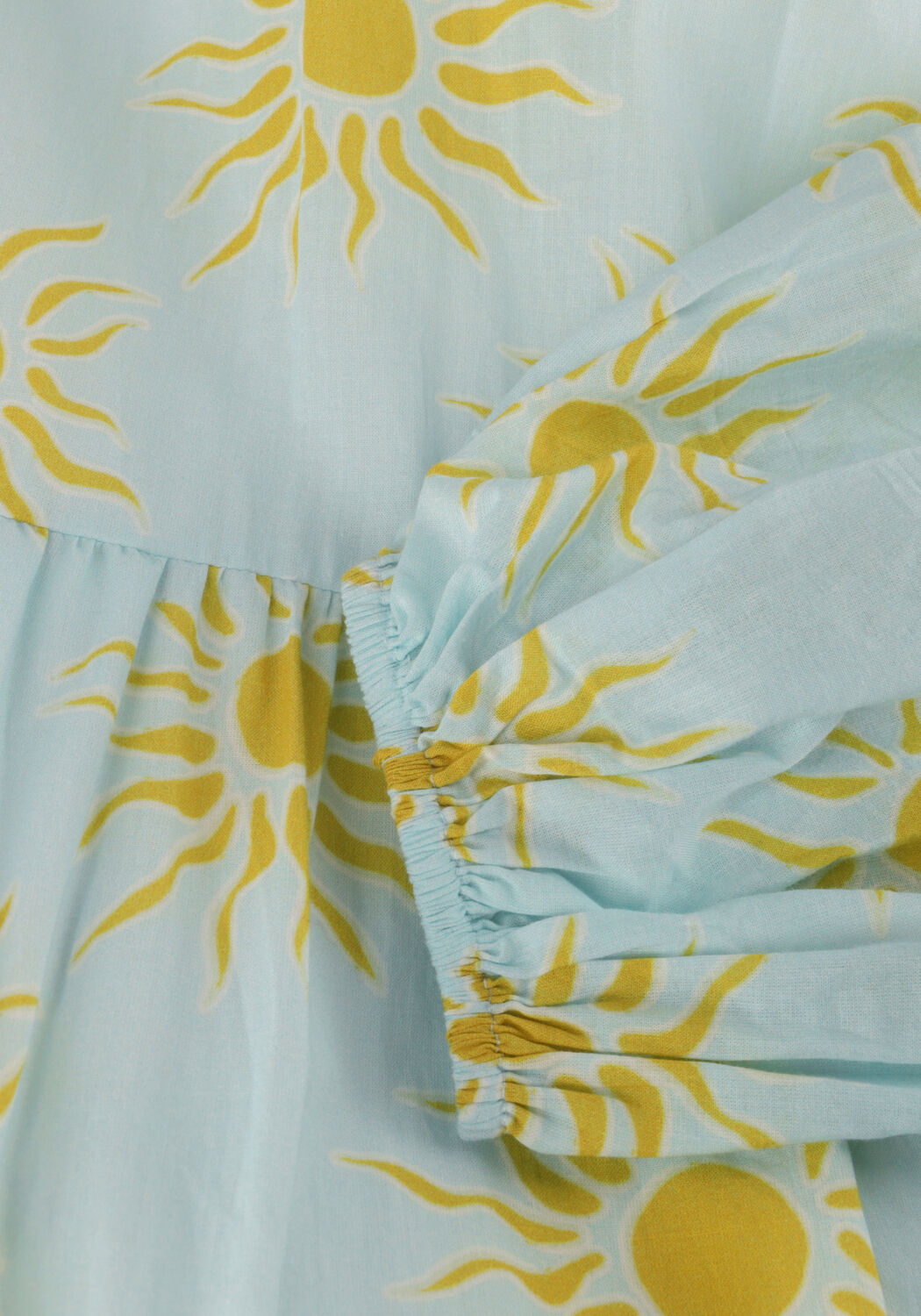 Lichtblauwe OMODA ATELIER Maxi jurk X KAE - large