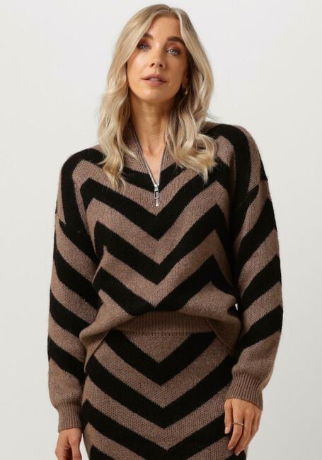 Bruine Y.A.S. Coltrui YASKAVALLI LS KNIT PULLOVER - large