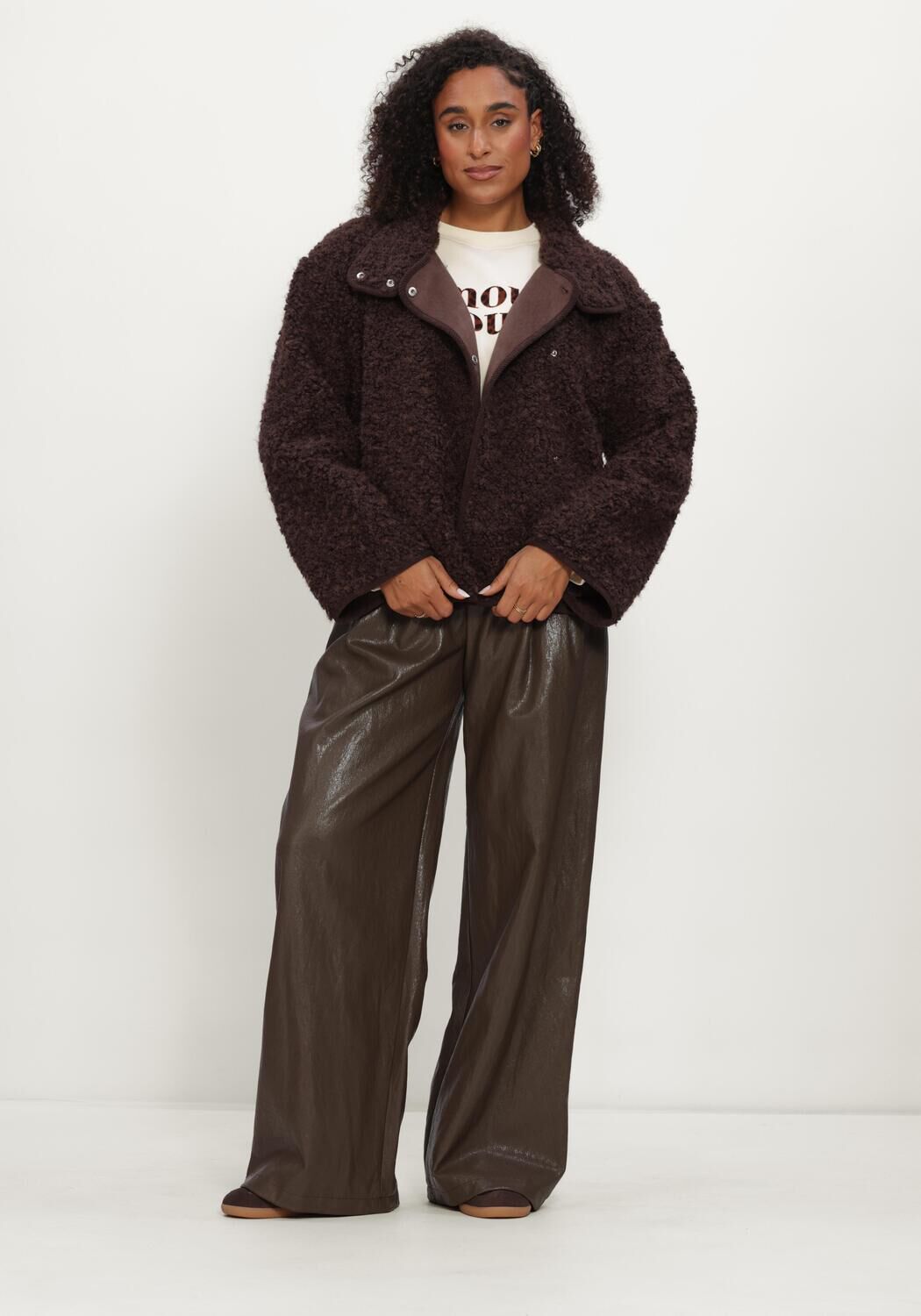 OBJECT Dames Jassen Objiduna Short Jacket Bruin