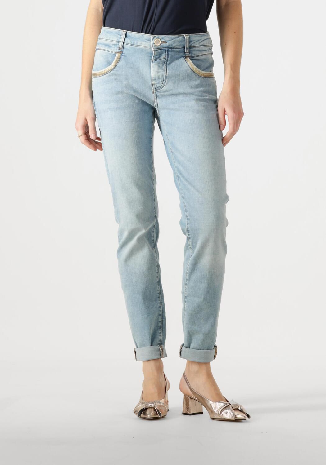 MOS MOSH Dames Jeans Mmnaomi Light Perla Jeans Lichtblauw