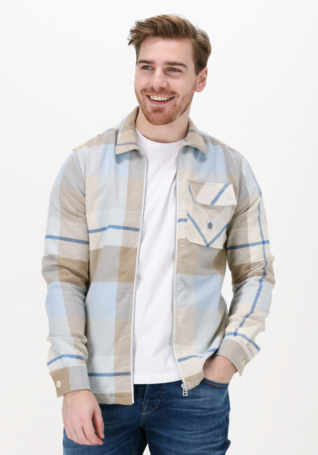 Blauwe KULTIVATE Overshirt ST CHECKERZ - large